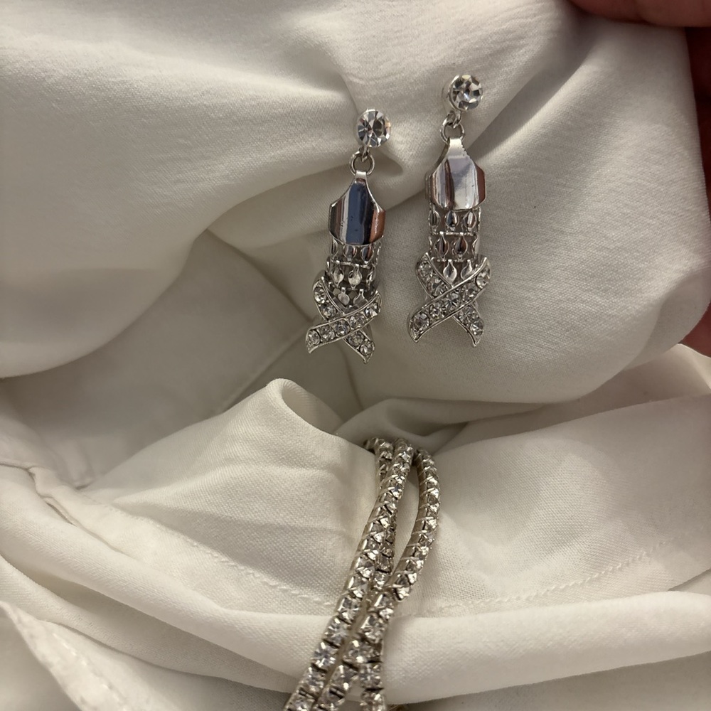 Elegant Silver Drop Earrings